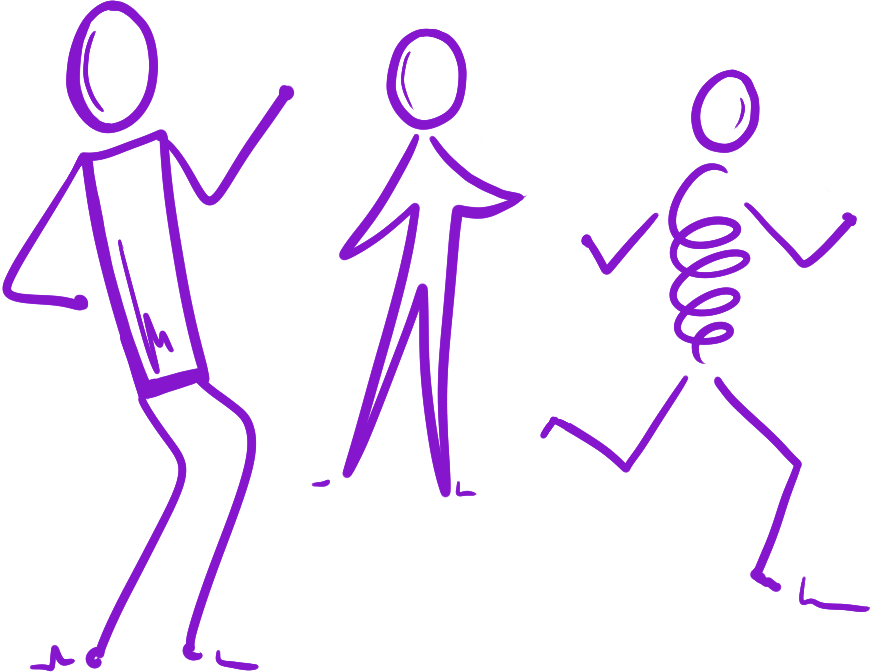 lhumain-violet personnages en réflexion
